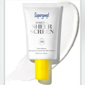 Supergoop! Mineral Sheerscreen SPF 30 sunscreen + Primer + Filter Blue Light NIB